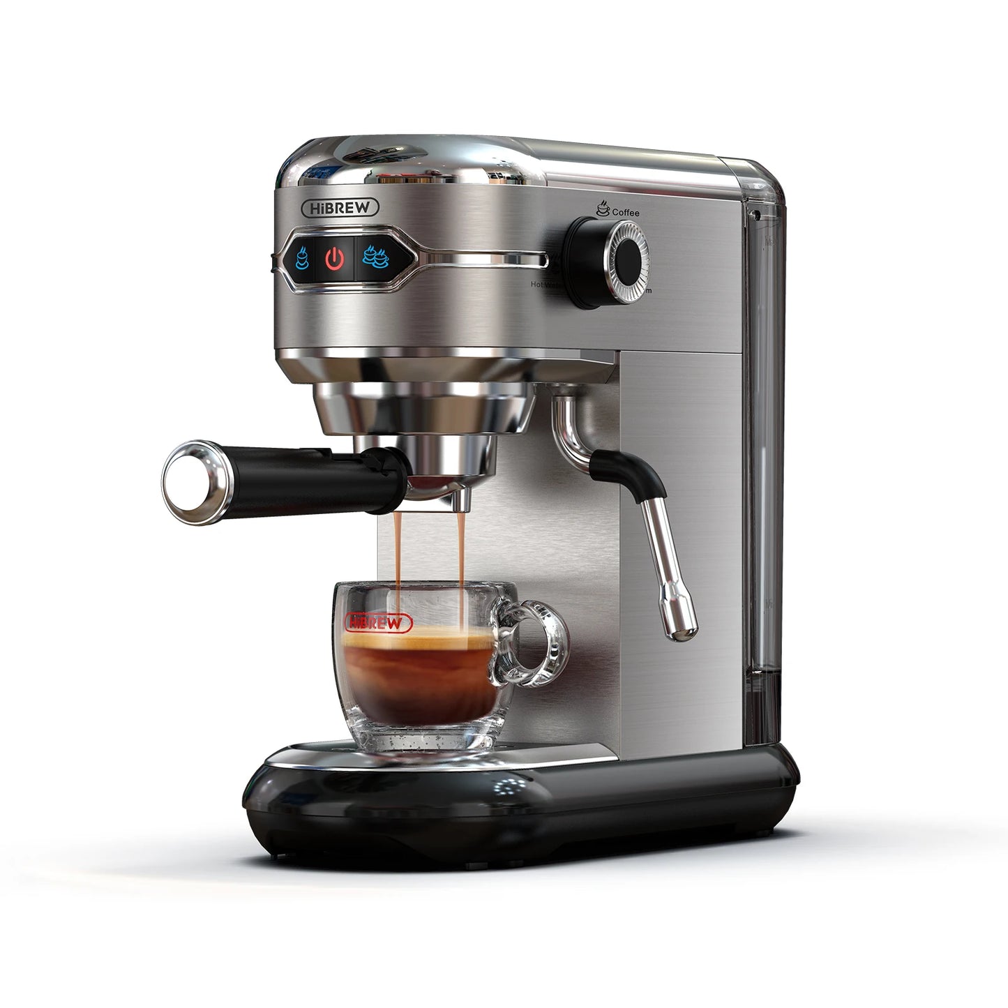hibrew coffee maker cafetera 20 bar inox semi automatic super slim ese pod & powder espresso machine hot water h11