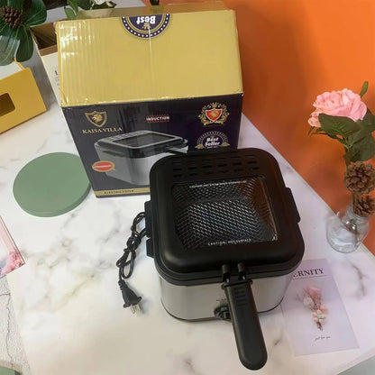 2.5L Electric Fryer Large Capacity Home Chicken Fillet French Fries Fryer All-in-One Deep Fryer Kitchen Appliances