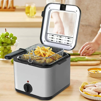 2.5L Electric Fryer Large Capacity Home Chicken Fillet French Fries Fryer All-in-One Deep Fryer Kitchen Appliances