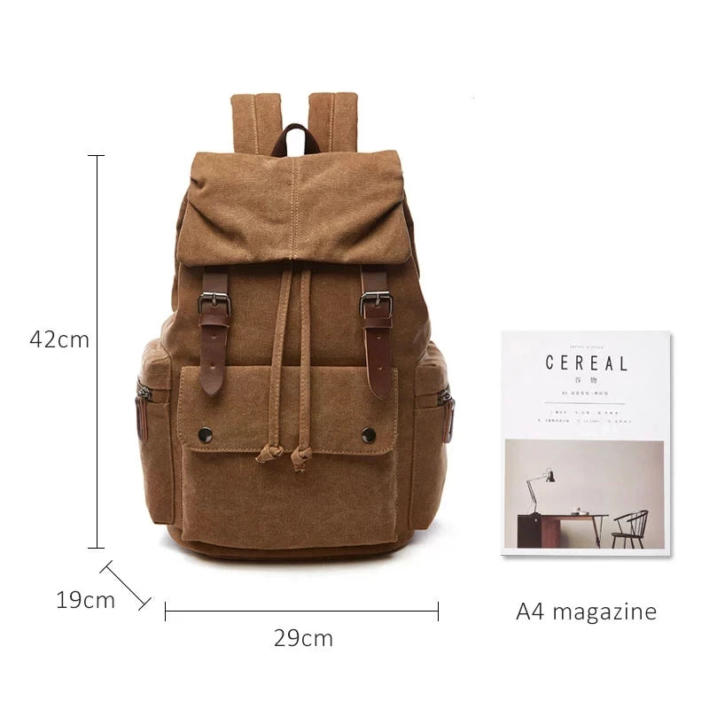 vintage canvas laptop backpack for men women school mochila feminina fashion anti-theft women travel backpacks school backpack
