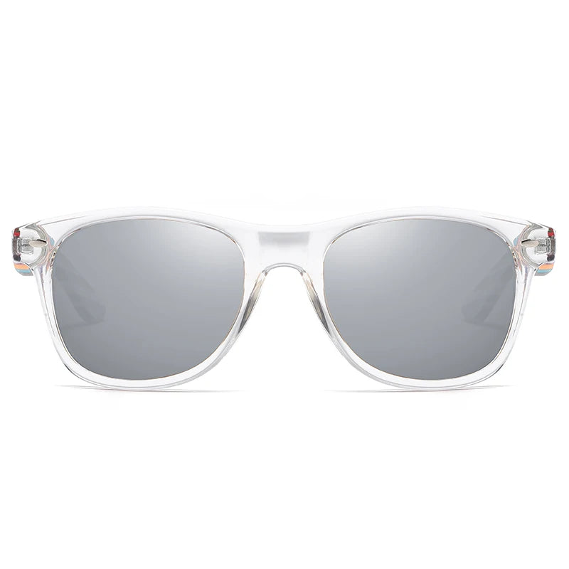 gm polarized pc frame with wooden legs sunglasses for men or women color wooden temples s5062