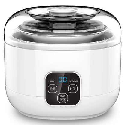 1.0L Automatic Yogurt Maker with Jars Household Multifunction Mini Yogurt Machine Rice Wine Natto Machine DIY Yogurt Tools 220V