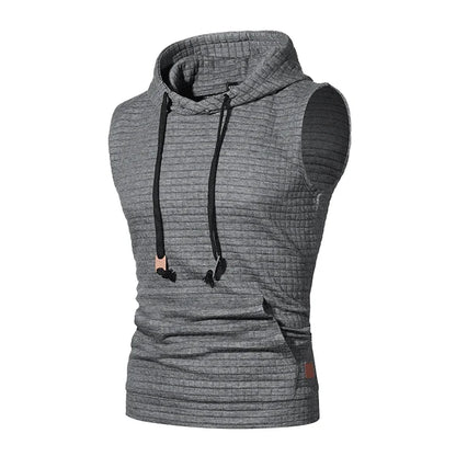 Men Summer Hooded Zipper Vest Mens Clothes Camouflage Tank Top Fitness Sweatshirt Sportswear Clothing Sleeveless Tanktop
