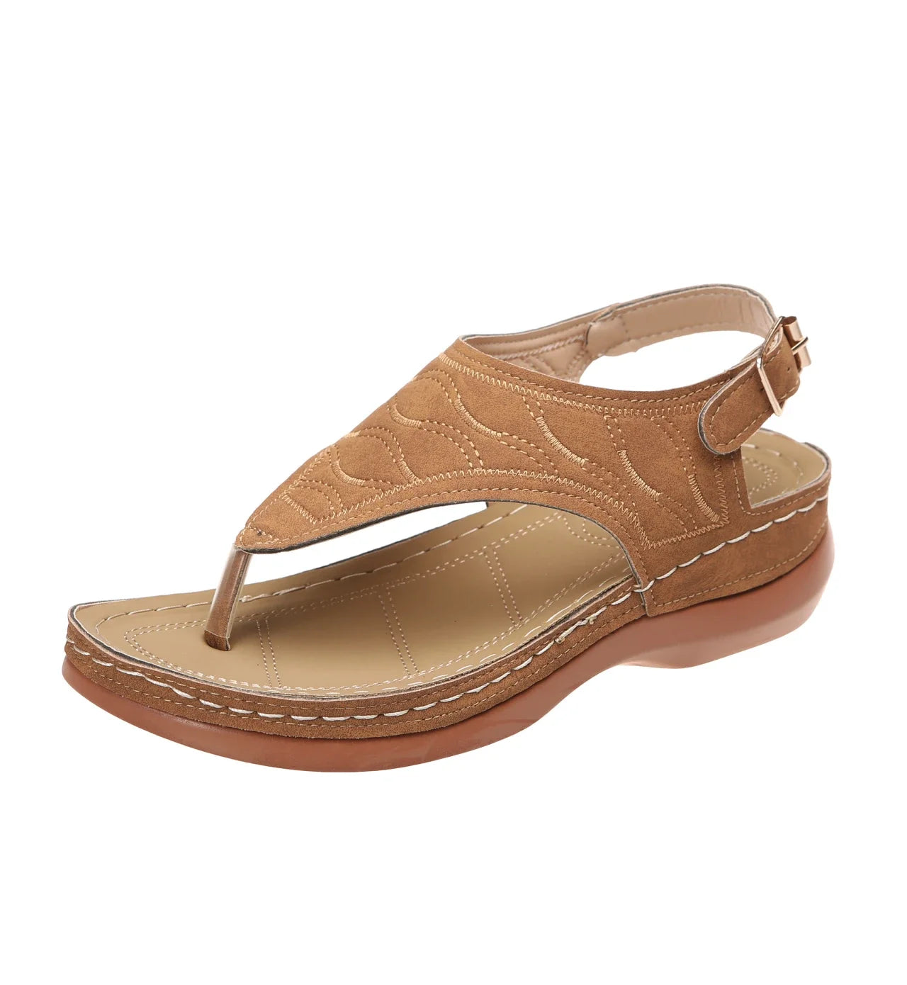 new roman style buckle belt female breathable sandals women sandals summer shoes open toe platform lightweight shoes size 36-43