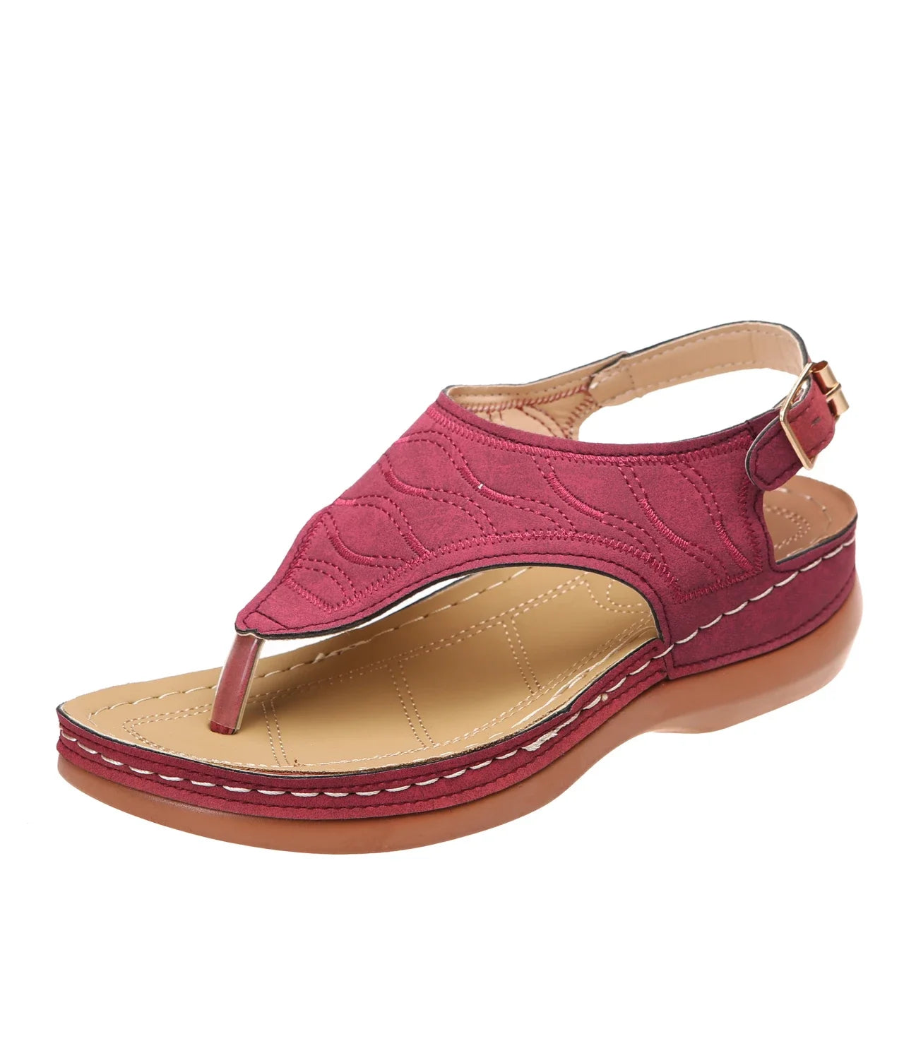 new roman style buckle belt female breathable sandals women sandals summer shoes open toe platform lightweight shoes size 36-43