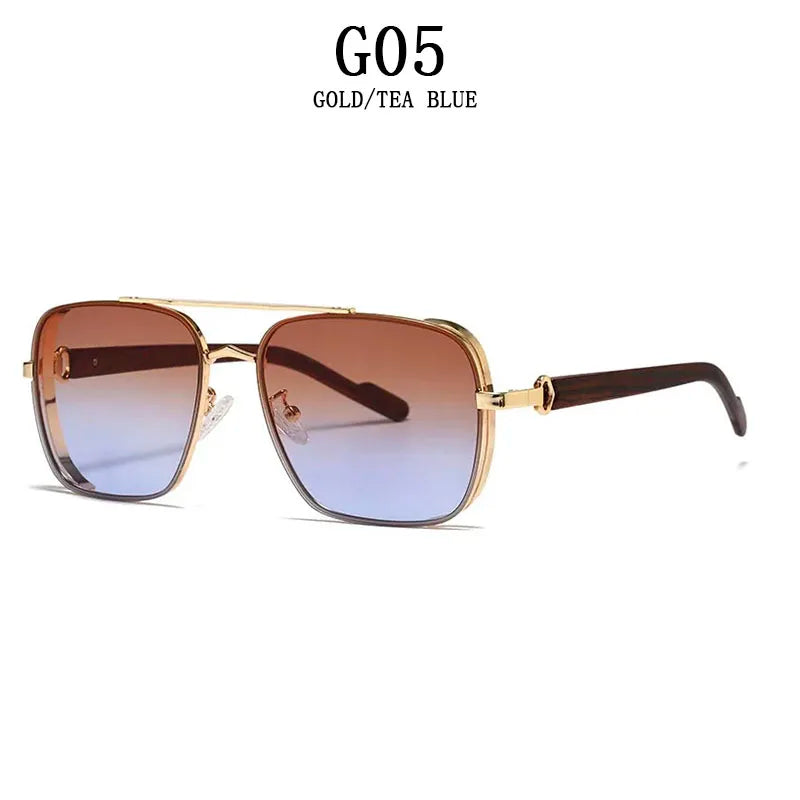 sunglasses for men square sunglasses women trendy luxe vintage fashion glasses retro steampunk shades gafas de sol hombre