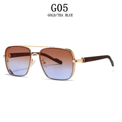 Sunglasses For Men Square Sunglasses Women Trendy Luxe Vintage Fashion Glasses Retro Steampunk Shades Gafas De Sol Hombre