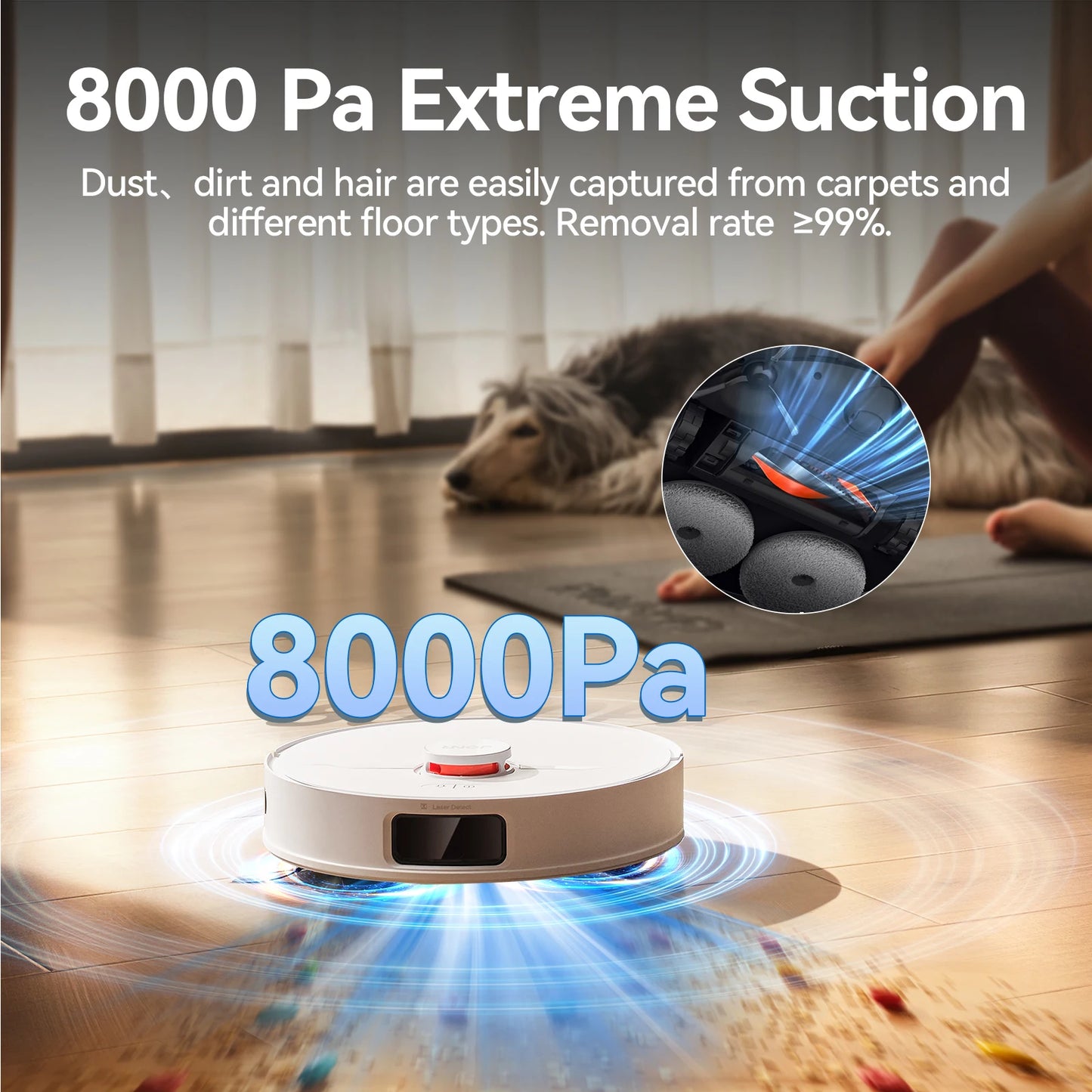 jonr p20 pro robot vacuum cleaner with mop function & lifting mop, 8000pa all-in-one cleaning station,edge cleaning, hot air dry