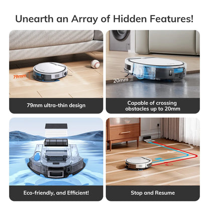 ILIFE V3X Robot Vacuum and Mop Combo, V3s Pro Upgraded, Compatible with Alexa/Google/WiFi, 120mins, 3000Pa, Ideal for Pet Hair