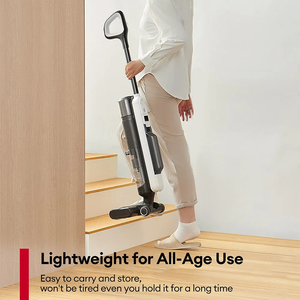 ultenic ac1 elite cordless vacuum and mop with selfcleaning up to 50min runtime smart dirt detection 3 cleaning mode lcd display