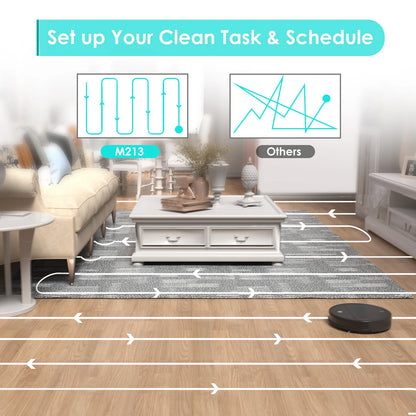 LEFANT M213 Robot Vacuum Cleaner ,2200pa Strong Suction, 6D Collision Sensor, Alexa/Google, Ideal for Pet Hair, Carpet and Hard