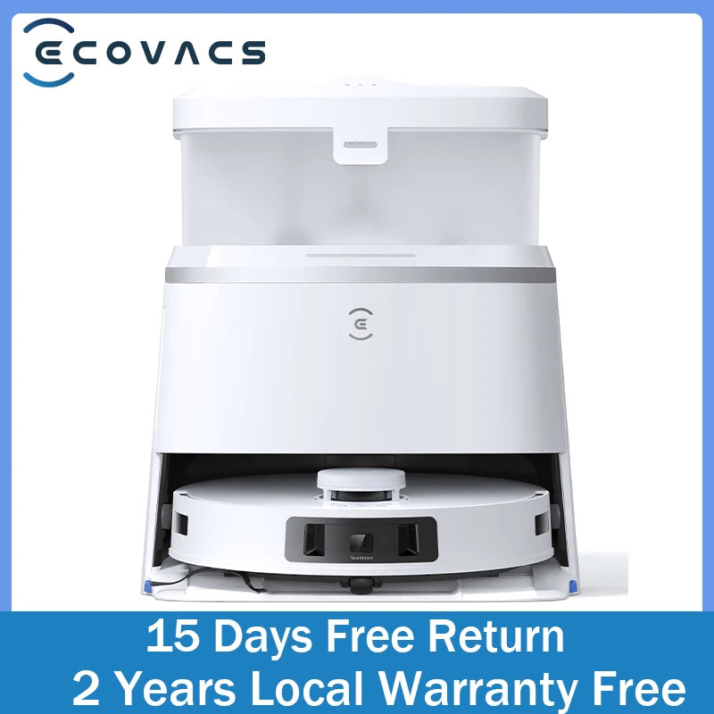 robot vacuum cleaner ecovacs t30 pro , home appliance,vacuum and mop, 5200 mah,11000pa pet hair cleaning, 70℃ hot water washing