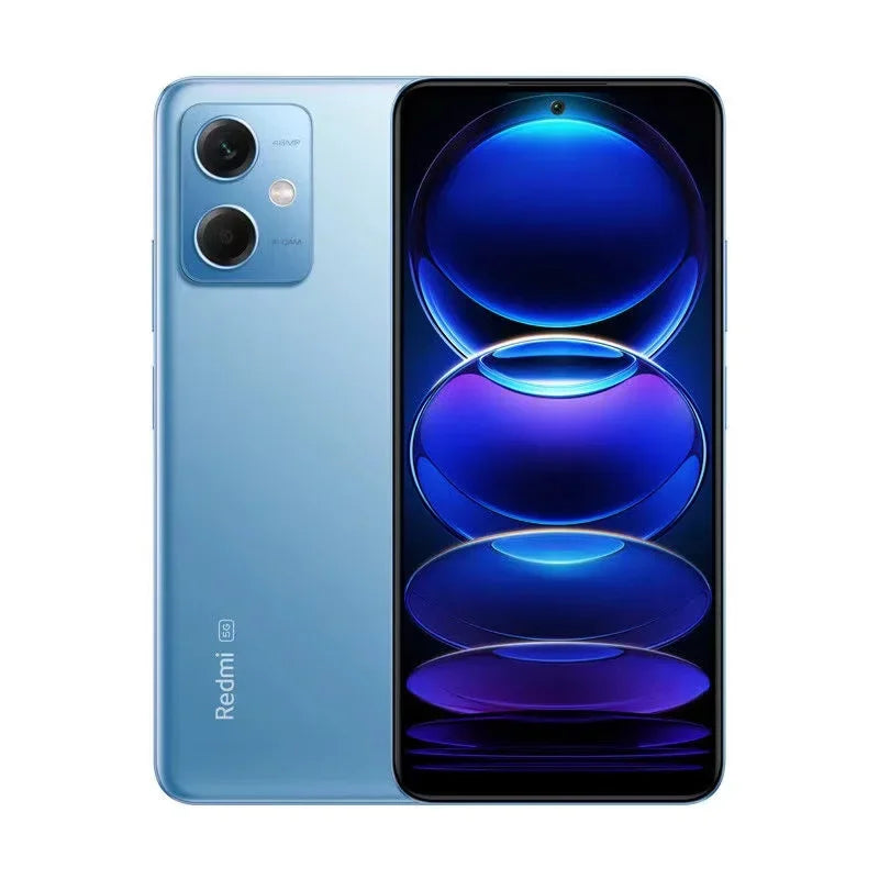 global rom xiaomi redmi note 12 5g smartphone 128gb/256gb 6.67'' goled display 120hz snapdragon 4 gen1 48mp dual camera 33w used
