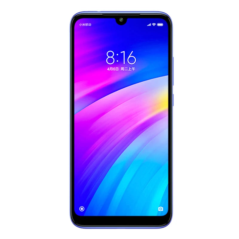 xiaomi redmi 7 cellphone with phone case, dual sim solt cellphone android cell phone dual camera  used phone
