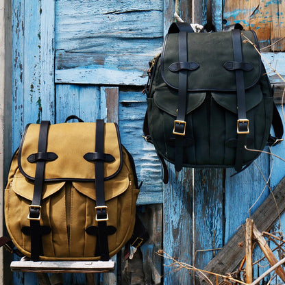 American Retro Durable Travel Backpack Canvas Vintage Backpack With Cowhide Shoulder Strap and YKK Zipper High quality for men