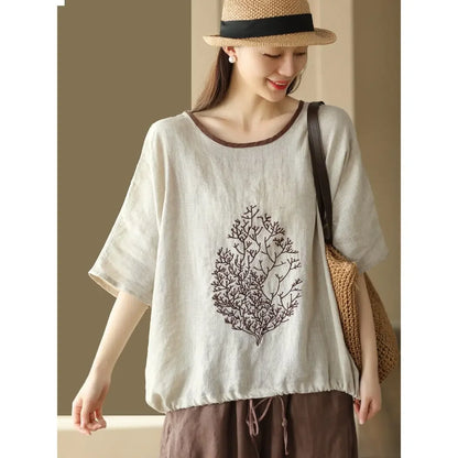 Women's T-shirt Plain Summer Outfit Short Sleeve Graphic Cotton Top Female Korean Reviews Many Clothes Japanese Vintage Fashion