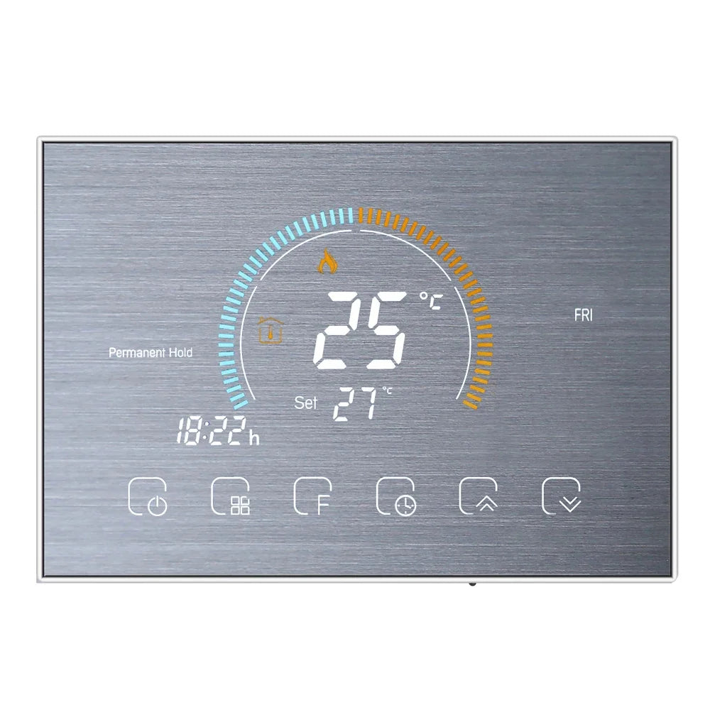 tuya wi-fi smart large colorful screen room  air thermostat programmable wifi for switch heating cooler bridge voice alexa