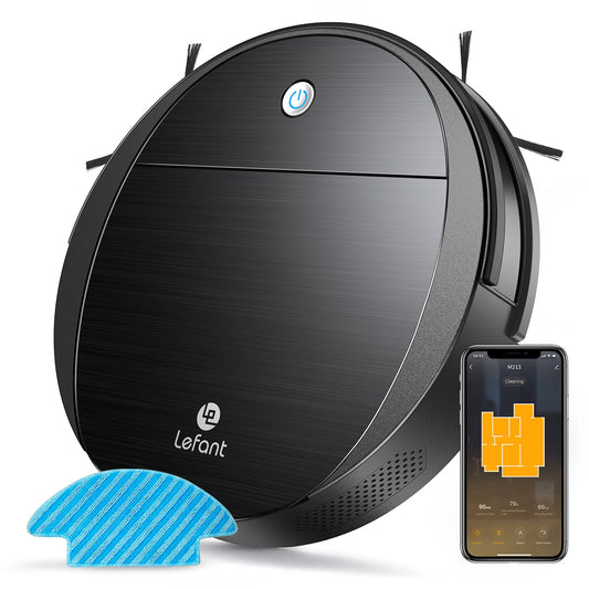 LEFANT M213 Robot Vacuum Cleaner ,2200pa Strong Suction, 6D Collision Sensor, Alexa/Google, Ideal for Pet Hair, Carpet and Hard