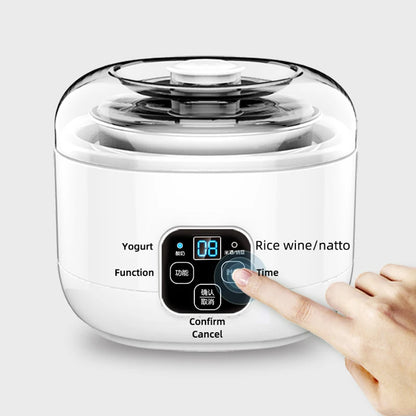 1.0L Automatic Yogurt Maker with Jars Household Multifunction Mini Yogurt Machine Rice Wine Natto Machine DIY Yogurt Tools 220V