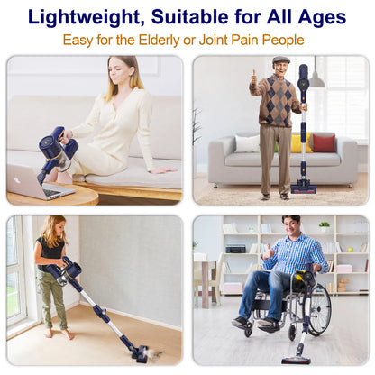 N7 Cordless Stick Vacuum Cleaner, 35kPa, 1.2L Dust Cartridge, Removable Battery, Up to 55 Minutes of Operating Time, 6-in-1 Hand