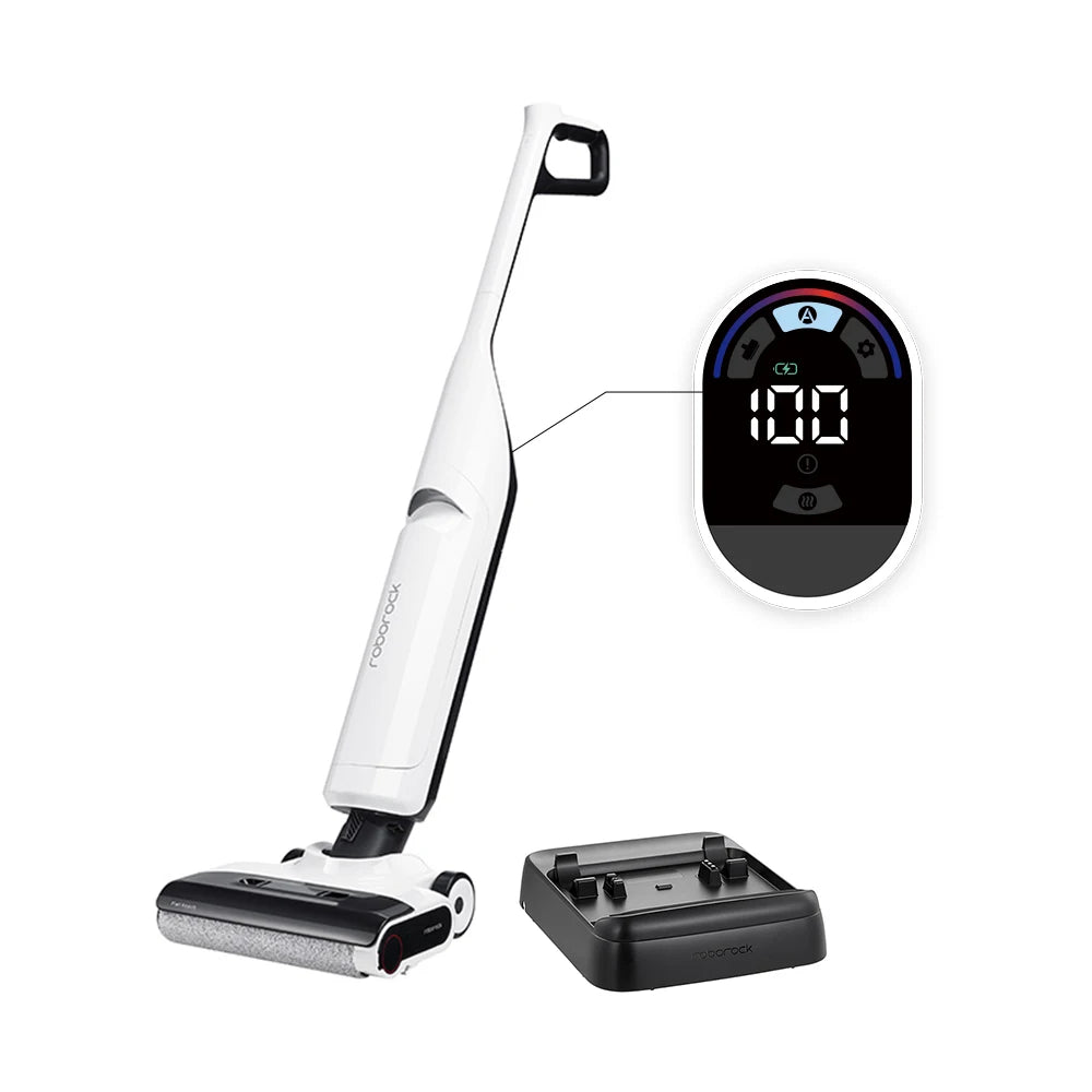 roborock flexi lite wet and dry vacuum cleaner 17000pa suction samrt cleaning flexible lightweight roller-cleaning