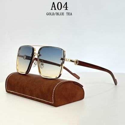 Sunglasses For Men Square Sunglasses Women Trendy Luxe Vintage Fashion Glasses Retro Steampunk Shades Gafas De Sol Hombre