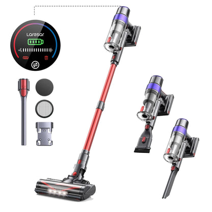 LARESAR V8 48Kpa 500W Cordless Vacuum Cleaner Elite 8 Car 60 Mins Home Appliance Wireless Removable Battery NEW Brushless motor