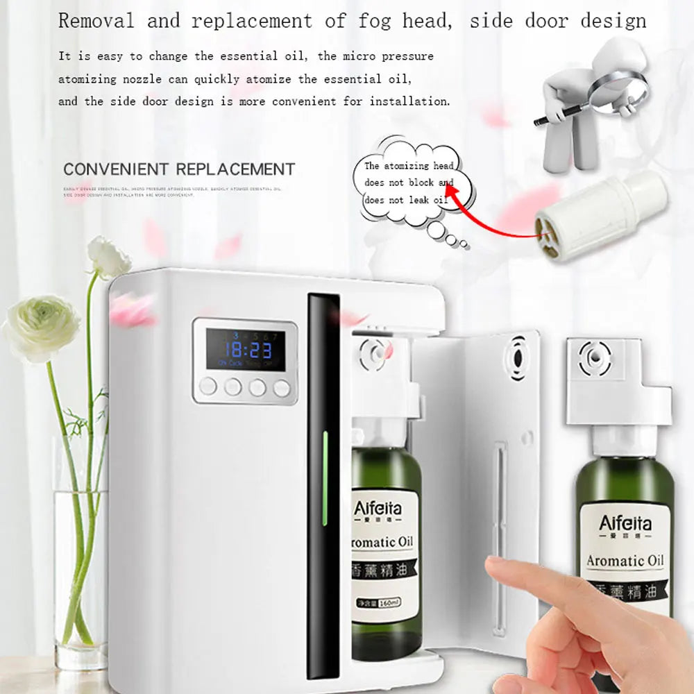 scent machine aroma diffuser wall mounted hotel 160ml aroma diffuser with fan inside for large area hotel lobby home fragrance