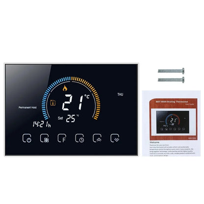 TUYA Wi-Fi Smart Large Colorful Screen Room  Air Thermostat Programmable WIFI for Switch Heating Cooler Bridge Voice Alexa