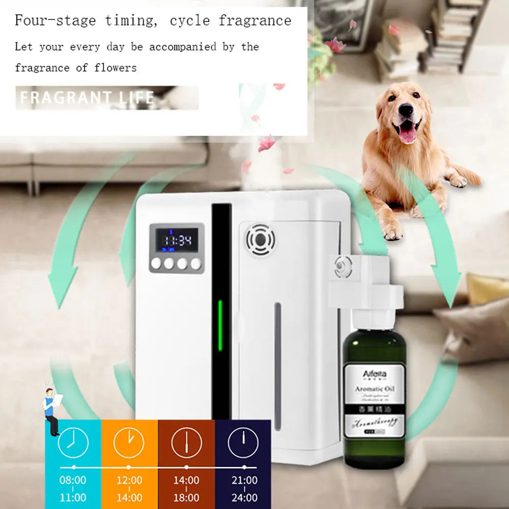 scent machine aroma diffuser wall mounted hotel 160ml aroma diffuser with fan inside for large area hotel lobby home fragrance