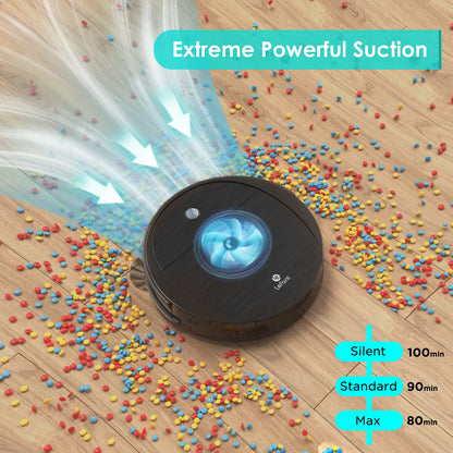 LEFANT M213 Robot Vacuum Cleaner ,2200pa Strong Suction, 6D Collision Sensor, Alexa/Google, Ideal for Pet Hair, Carpet and Hard