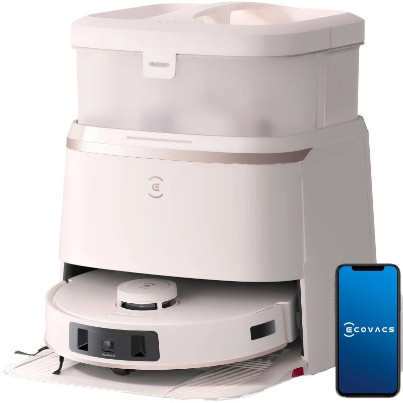 robot vacuum cleaner ecovacs t30 pro , home appliance,vacuum and mop, 5200 mah,11000pa pet hair cleaning, 70℃ hot water washing