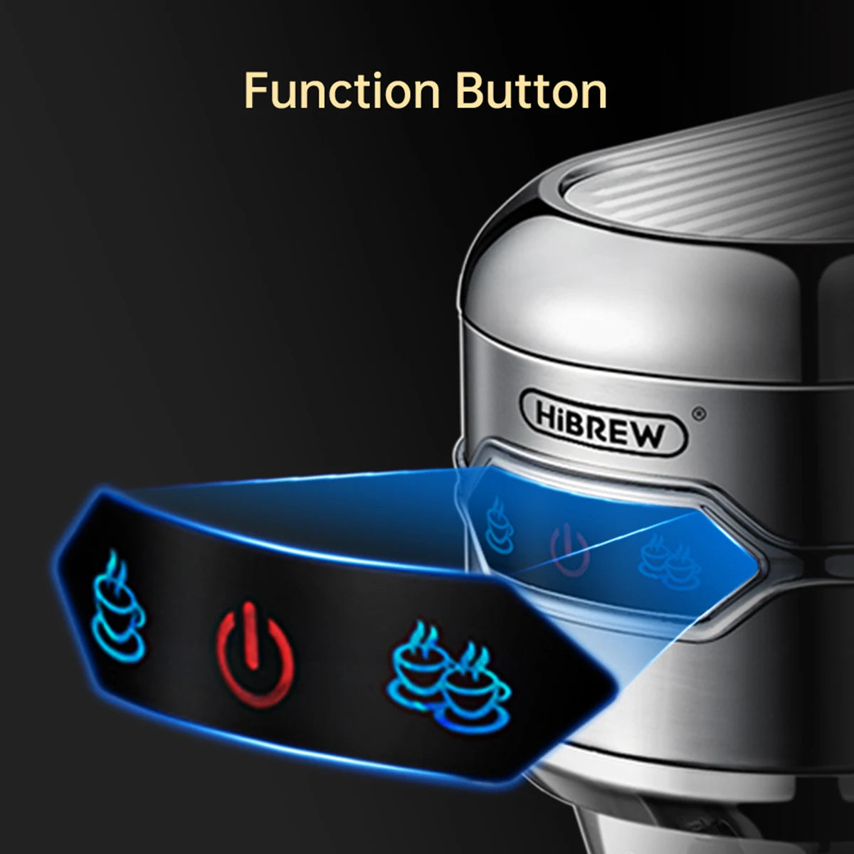 hibrew coffee maker cafetera 20 bar inox semi automatic super slim ese pod & powder espresso machine hot water h11