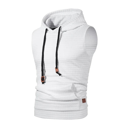 Men Summer Hooded Zipper Vest Mens Clothes Camouflage Tank Top Fitness Sweatshirt Sportswear Clothing Sleeveless Tanktop