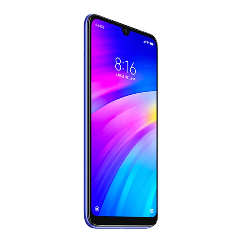 xiaomi redmi 7 cellphone with phone case, dual sim solt cellphone android cell phone dual camera  used phone