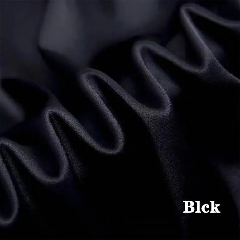 glossy acetic acid satin skirt women's  spring autumn new mid length elegant mature series dropped slim a-line skirt 6xl